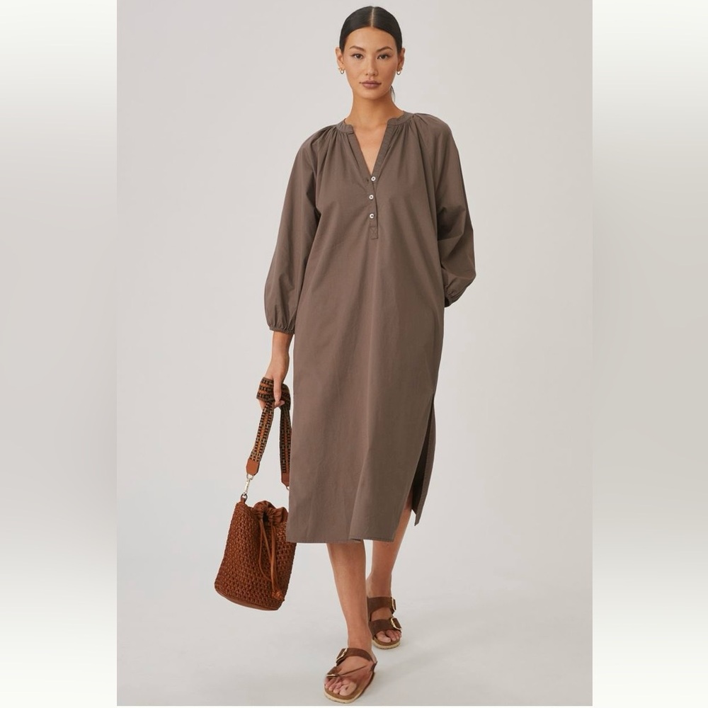 Sundry Raglan Henley Dress Sz 2 (M)